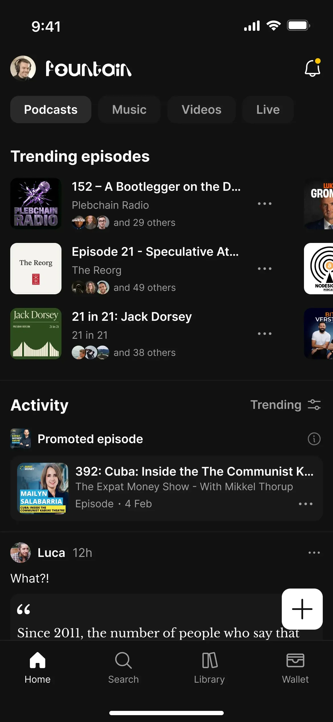 Trending in your network